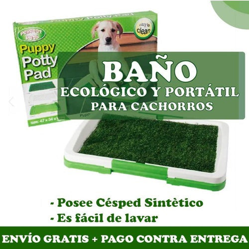 BAÑO ECOLÓGICO Y PORTÁTIL PARA PERROS