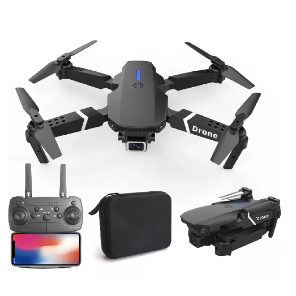 DRON E88® 2 CÁMARAS + BATERÍA + ACCESORIOS